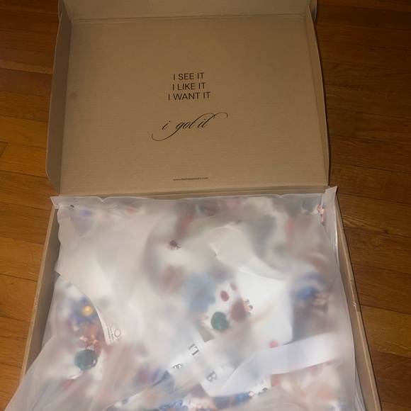 Bella Barnett NWT Gio Diamante Mini Dress Colorful Gemstones XS-needs New Zipper - Picture 3 of 8